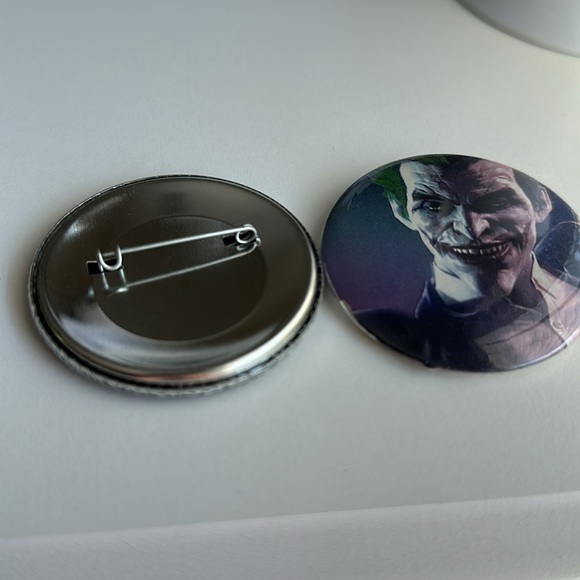 Handmade Batman Button Pins - Picture 2 of 2